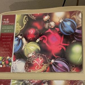 🆕🆕Christmas Corked Backed Placemats (4) placemats